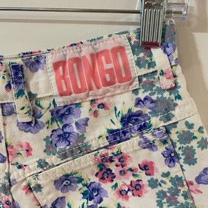 Vintage bongo floral jean shorts